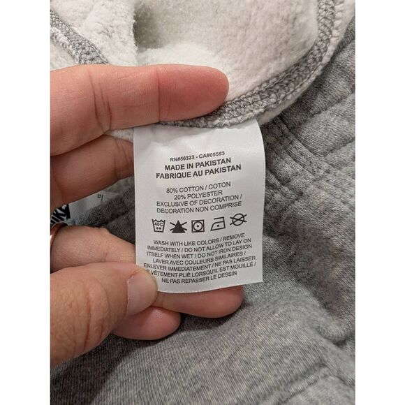 Nike Fleece Sweatpants size large gray joggers lounge reinforced knee basics - Picture 7 of 8